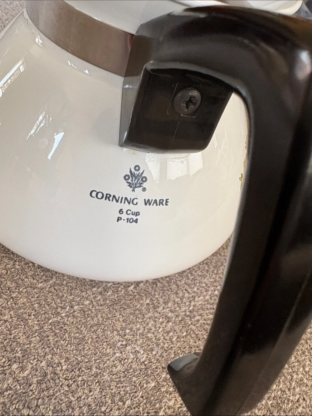 Corning Ware Le The Spice of Life Stovetop Coffee Teapot Vintage 70’s
